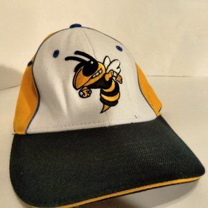 Yellow Jackets White, Yellow & Black Size XS Fitted Ball Cap Baseball Hat